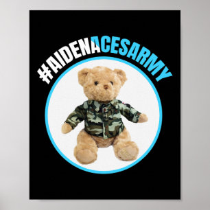 Aidenacesargekämpft gegen Krebs Leukämie Aiden" Poster