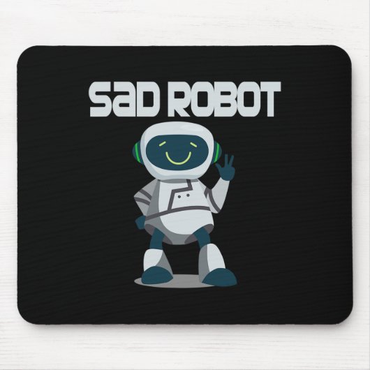 Aidenacesarmee Kampf gegen Krebs traurigen Roboter Mousepad (Vorne)