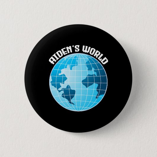 Aidenacesarmee kämpft gegen Krebs Aidens Welt Button (Vorderseite)