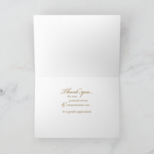 Aides Danke, Weihnachten Karte (Innenseite)