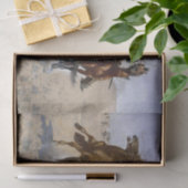 Aiding a Comrade by Frederic Remington Seidenpapier (Geschenk)