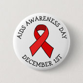 Aids AWARENESS DAY DEZEMBER 1. BUTTON (Vorderseite)