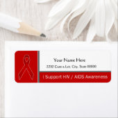 Aids Awareness Hope Faith Support Rücksendeadresse (Insitu)