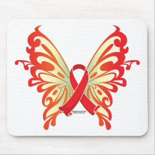 AIDS Band-Schmetterling Mousepad