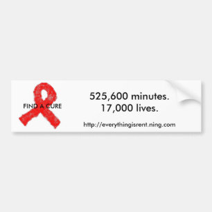 AIDS Bewusstseins-Autoaufkleber Autoaufkleber