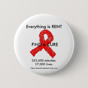 AIDS Bewusstseinsknopf Button