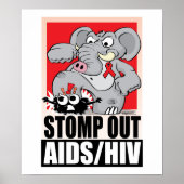 Aids/HIV ausschalten Poster (Vorne)