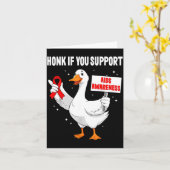 Aids_hiv Awareness Funny Goose World Aids Day Red Karte (Gelbe Blume)