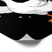 Aids_hiv Awareness Funny Goose World Aids Day Red  Poster (Ecke)