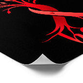 Aids_hiv Awareness World Aids Day Red Ribbon Hope  Poster (Ecke)