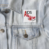 AIDS/HIV Bewusstsein Schmetterlings-3 Button (Beispiel)