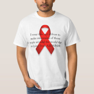 AIDS/HIV Bewusstsein T-Shirt