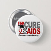 AIDS/HIV finden die Heilung 1 Button (Vorne & Hinten)