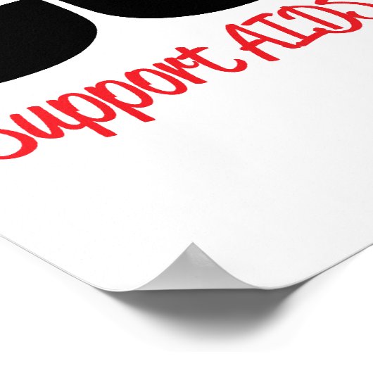 Aids/HIV finden Heilung Poster (Ecke)