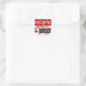AIDS HIV-HOPE 2 RUNDER AUFKLEBER (Tasche)