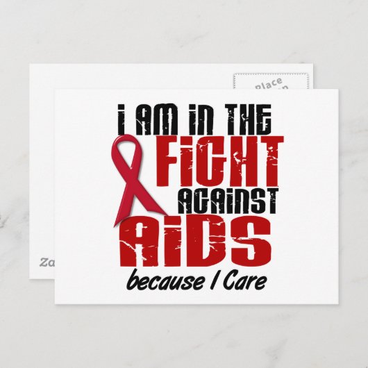 AIDS HIV im Kampf 1 I Pflege Postkarte (Vorne/Hinten)
