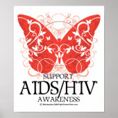AIDS/HIV-Schmetterling Poster (Vorne)