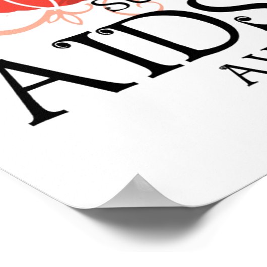 AIDS/HIV-Schmetterling Poster (Ecke)