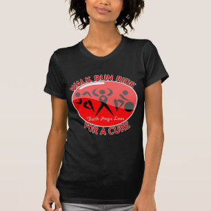 AIDS HIV Walk Run Ride Für Eine Heilung T-Shirt