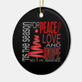 AIDS HIV Weihnachten 1 Ornamente (Links)