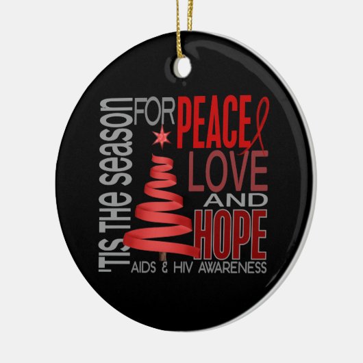 AIDS HIV Weihnachten 1 Ornamente (Links)