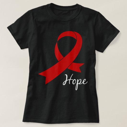 Aids Hope World Aids Day Awareness HIV Gift Tee (Design vorne)
