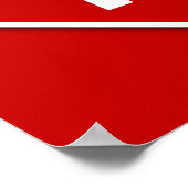 Aids Red Poster Print stoppen (Ecke)