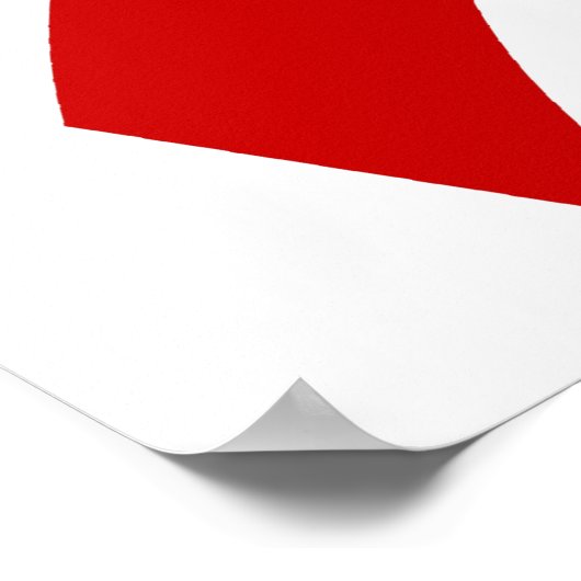 AIDS Red Ribbon 3 Poster (Ecke)