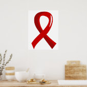 AIDS Red Ribbon 3 Poster (Küche)