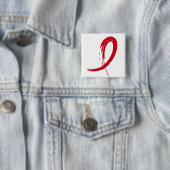 AIDS rotes Band A4 Button (Beispiel)