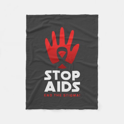 Aids stoppen fleecedecke (Vorderseite)