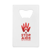 Aids stoppen geldbeutel flaschenöffner (Rückseite)