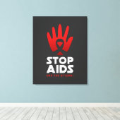 Aids stoppen leinwanddruck (Insitu (Holzboden))