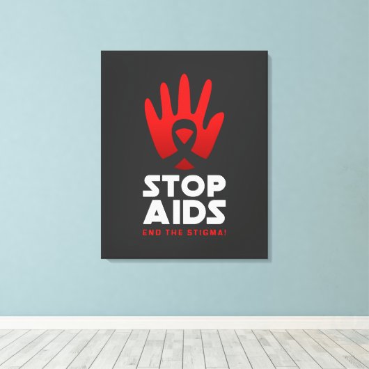 Aids stoppen leinwanddruck (Insitu (Holzboden))