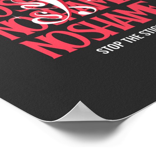 Aids stoppen poster (Ecke)