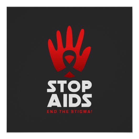 Aids stoppen poster (Vorderseite)