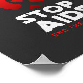 Aids stoppen poster (Ecke)