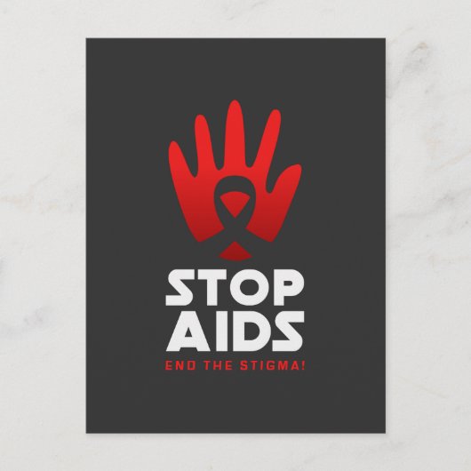 Aids stoppen postkarte (Vorderseite)