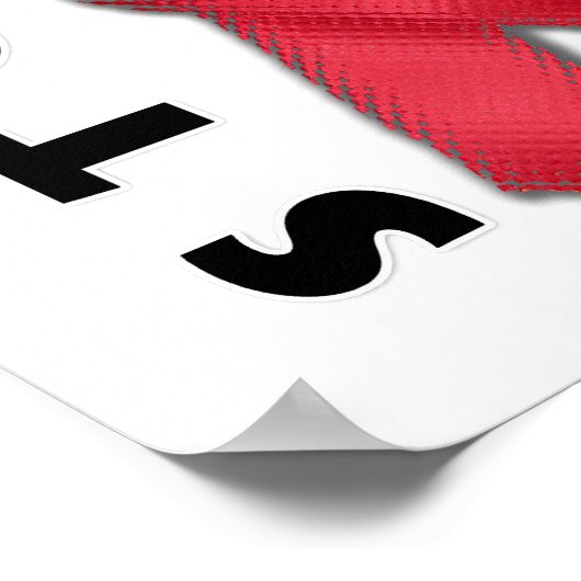 AIDS stoppen (Seite) Poster (Ecke)