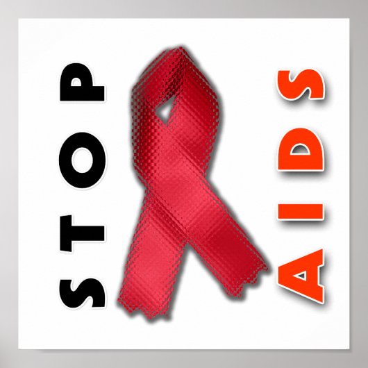 AIDS stoppen (Seite) Poster (Vorne)