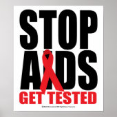 AIDS stoppen: Testen Poster (Vorne)