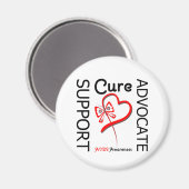 Aids-Support Advocate Cure Magnet (Vorderseite/Rückseite)