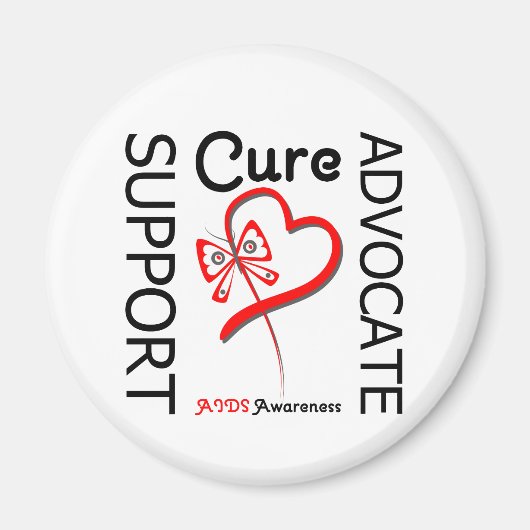 Aids-Support Advocate Cure Magnet (Vorne)