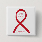 Aids und HIV-Sensibilisierungskampagne - individue Button (Vorderseite)