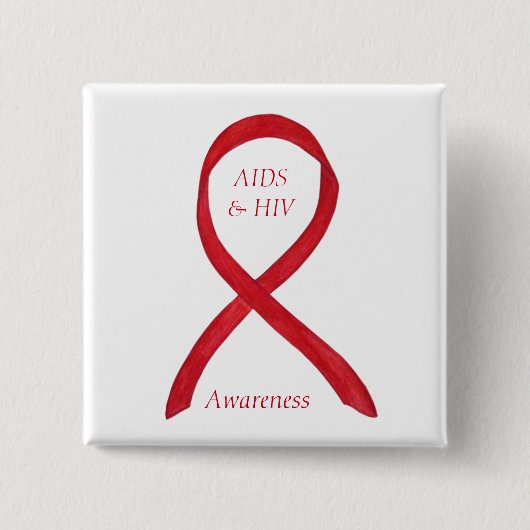 Aids und HIV-Sensibilisierungskampagne - individue Button (Vorderseite)