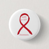 Aids und HIV-Sensibilisierungskampagne - individue Button (Vorderseite)