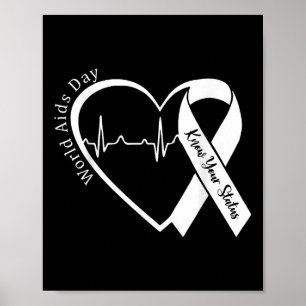 Aids unterstützen den Red Ribbon World Aids Day HI Poster