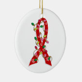 AIDS Weihnachtslicht-Band Keramikornament (Rechts)