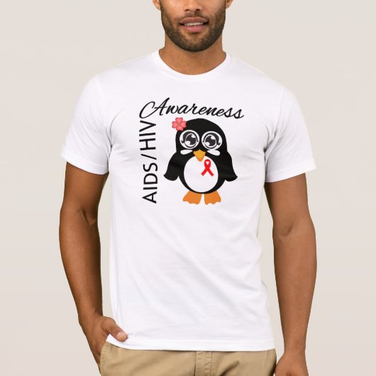 AIDShiv-Bewusstseins-Pinguin T-Shirt (Vorderseite)