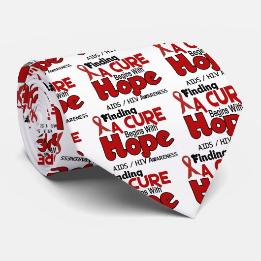 AIDShiv-HOFFNUNG 5 Krawatte (Gerollt)